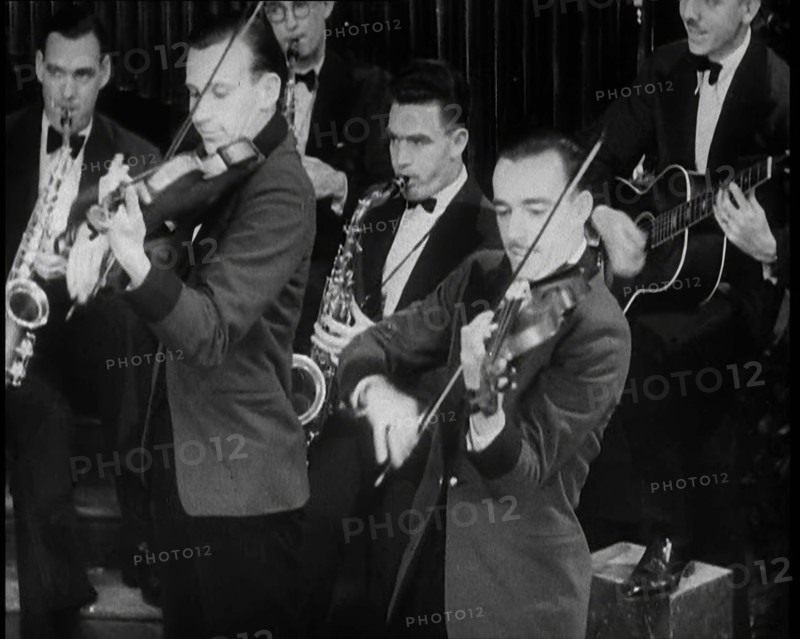 Jazz Band Playing a Tune, 1930s. Creator: British Pathe Ltd.
