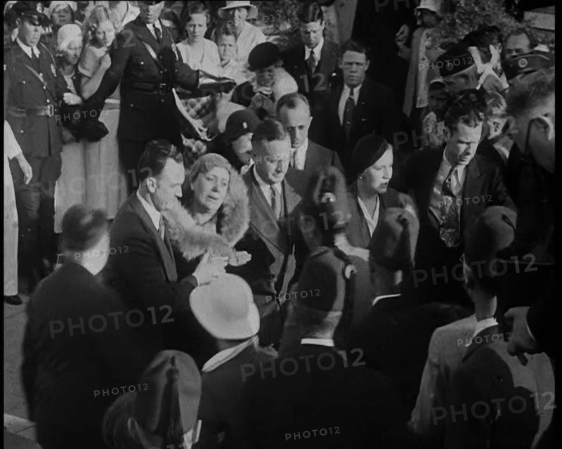 The Crying Family of Anton Cermak at the Funeral, 1933. Creator: British Pathe Ltd.