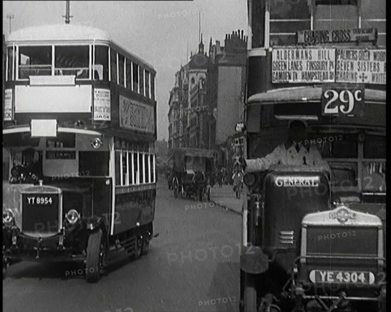 Bus Travelling On the Streets of London, 1927. Creator: British Pathe Ltd.