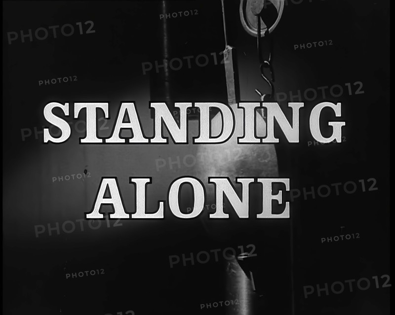'Standing Alone' - title card, 1940.  Creator: British Pathe Ltd.