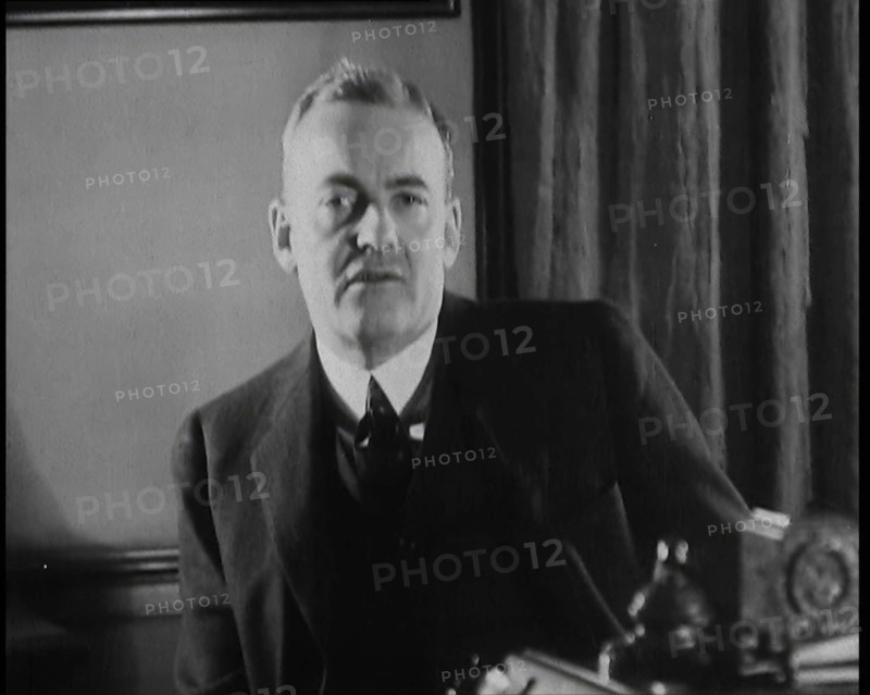 John Foster Dulles Talking to the Camera, 1930s. Creator: British Pathe Ltd.