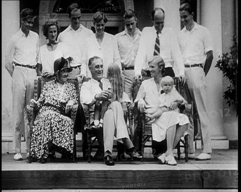 Franklin D Roosevelt, One of the Democratic Presidential Candidates, and Family, 1932. Creator: British Pathe Ltd.