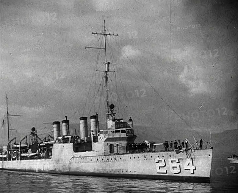 A Loaned American Destroyer Arriving in Britain, 1941. Creator: British Pathe Ltd.