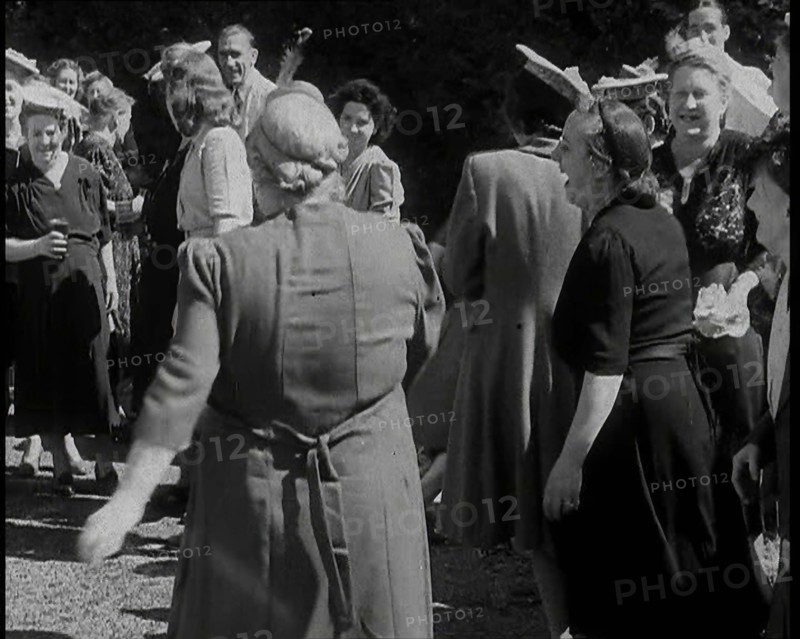 A British Woman Dancing in the Open Air and Sunshine and Kicking Her Leg up High Towards..., 1938. Creator: British Pathe Ltd.