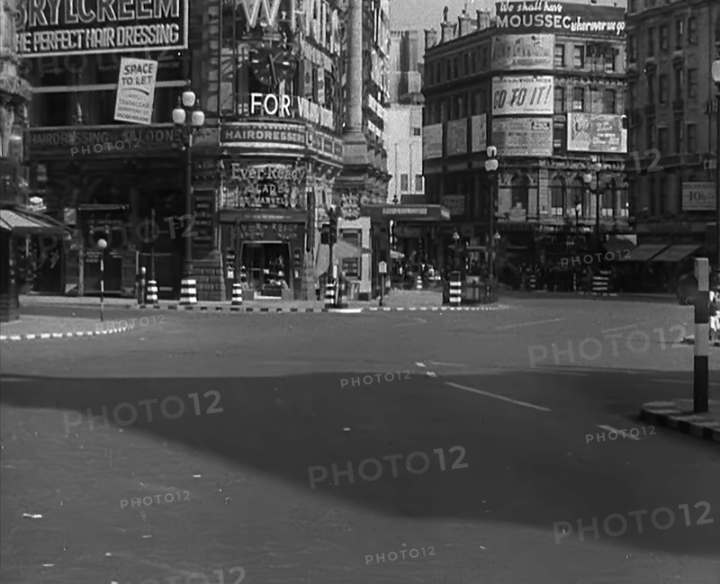 A Closed Off Street in Piccadilly, 1940. Creator: British Pathe Ltd.