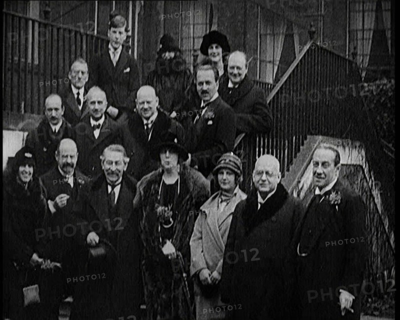 Stanley Baldwin, Prime Minister of Britain, Austen Chamberlain, British Secretary of State..., 1920s Creator: British Pathe Ltd.