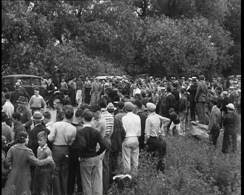 A Crowd of Civilians Listening To a Speech, 1932. Creator: British Pathe Ltd.
