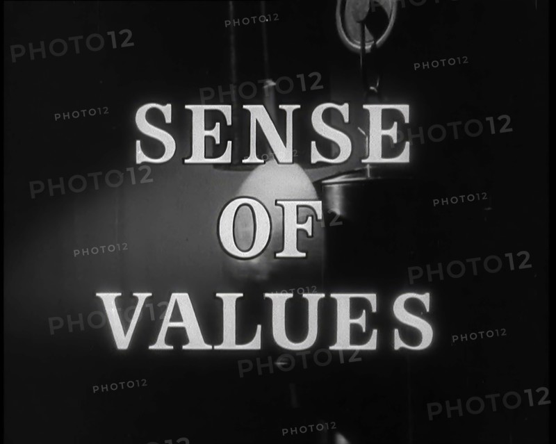 'Sense of Values' - title card, 1937.  Creator: British Pathe Ltd.
