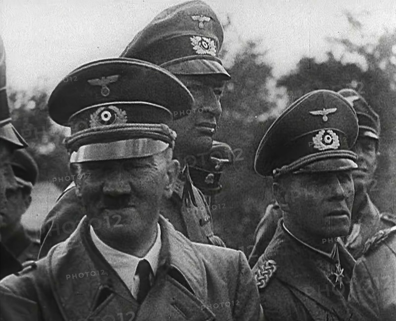 Adolf Hitler With German Officers, 1941. Creator: British Pathe Ltd.
