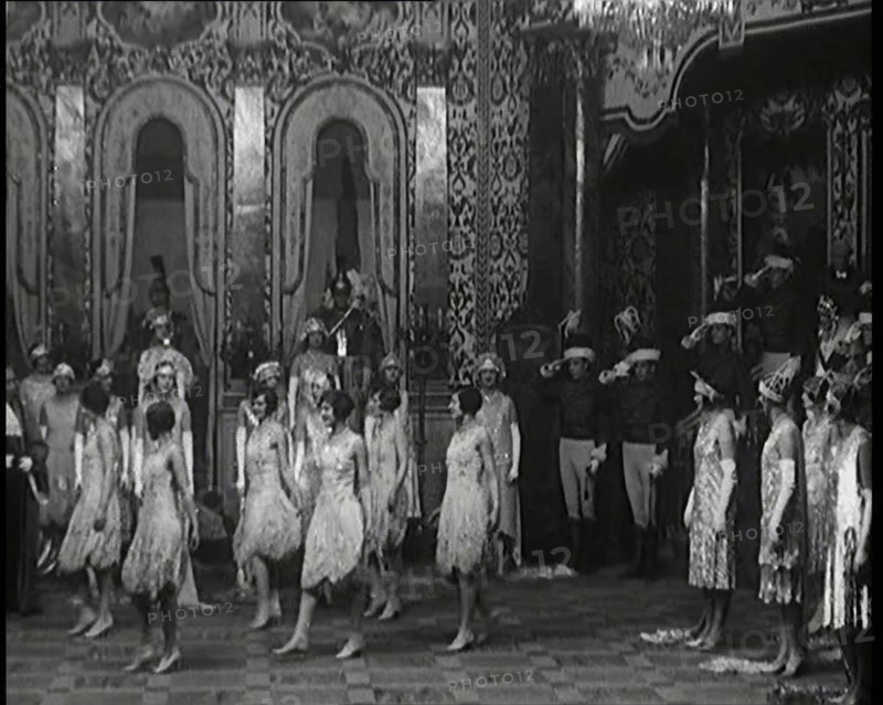 Scene from the Musical Princess Charming: a Group of Actors Dancing As the Actor Playing..., 1920s. Creator: British Pathe Ltd.