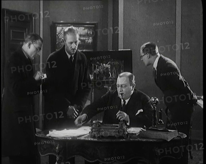 The Producer Julian Wylie Choosing Set a Design for a Theatre Show, 1920s. Creator: British Pathe Ltd.