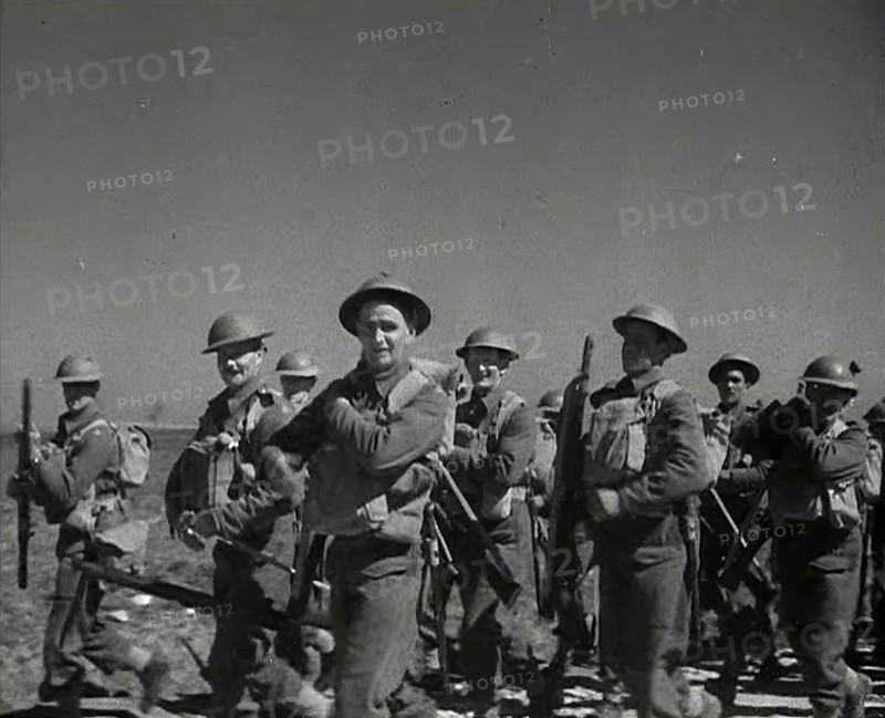 British Soldiers Marching Through Greece, 1941. Creator: British Pathe Ltd.