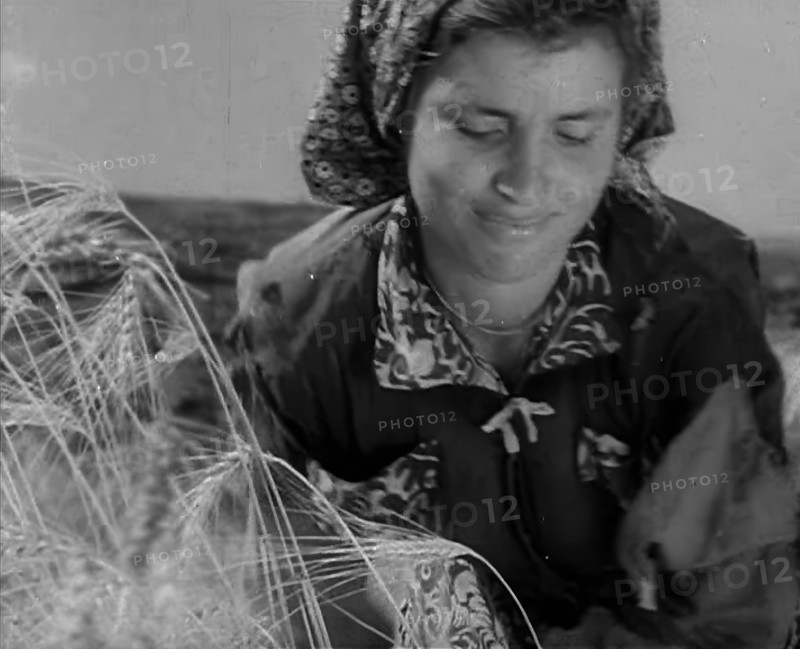 An Italian Woman Working in the Fields, 1944. Creator: British Pathe Ltd.