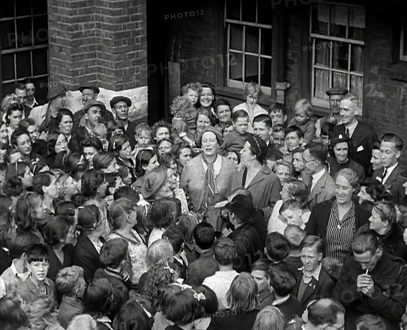 Elsie and Doris Waters Calling on People to Save for War Bonds, 1942. Creator: British Pathe Ltd.