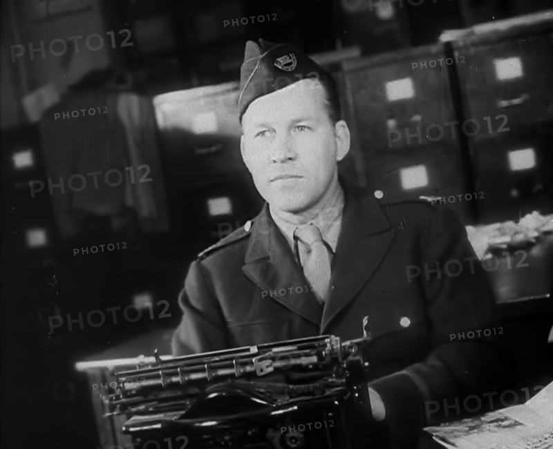 A Journalist at Work, 1943. Creator: British Pathe Ltd.