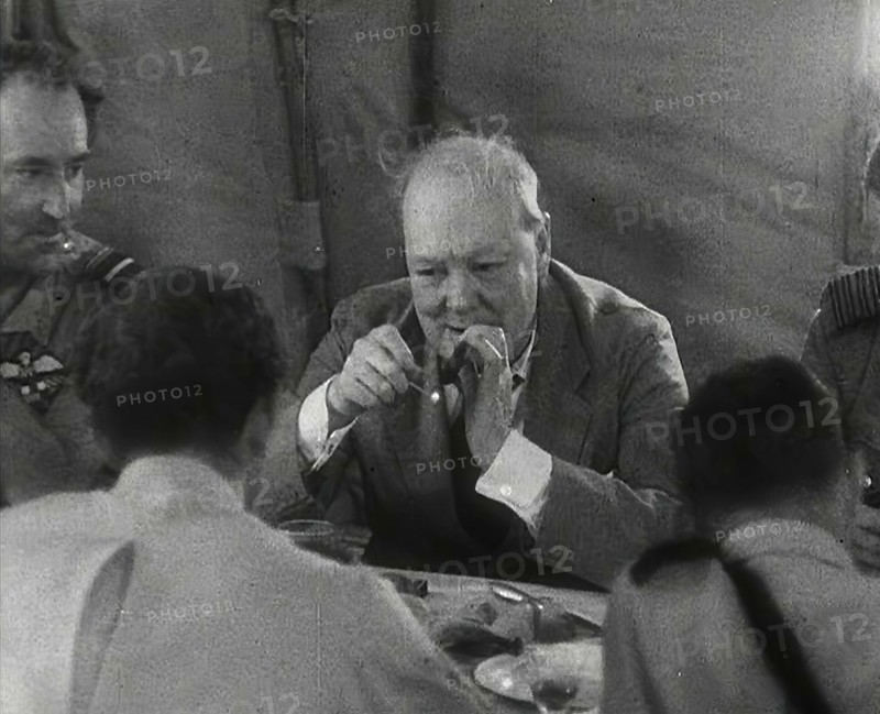 Winston Churchill With British Troops in the Desert, 1942.  Creator: British Pathe Ltd.