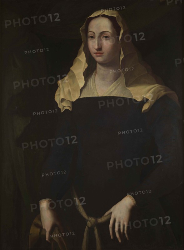 Portrait of Francesca di Bosio Sforza di Santa Fiora (1522-1548), Second half of the16th cen.. Creator: Del Conte; Jacopino (1513-1598).