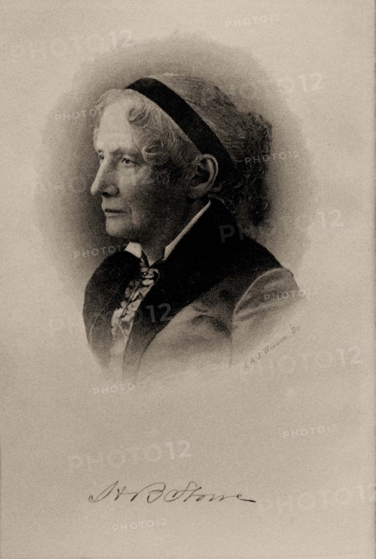Portrait of Harriet Beecher Stowe (1811-1896), c1890. Creator: Wilcox; John Angel James (1835-1905).