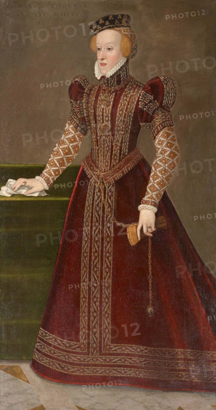 Portrait of Archduchess Barbara of Austria, Duchess of Ferrara (1539-1572), 1565. Creator: Terzio (Terzi); Francesco (c. 1523-1591).