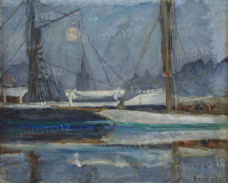 The yacht basin at Deauville, c1910. Creator: Bonnard; Pierre (1867-1947).