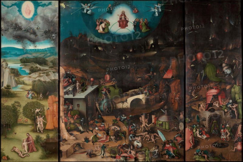 The Last Judgment. Winged Altar after Hieronymus Bosch, c1524. Creator: Cranach; Lucas; the Elder (1472-1553).