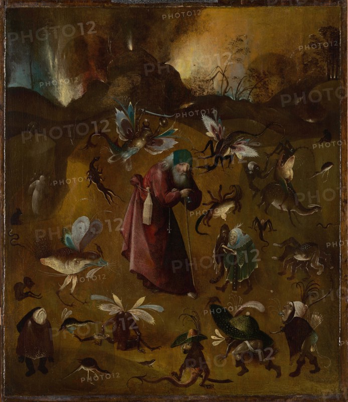 The Temptation of Saint Anthony, c 1500. Creator: Bosch; Hieronymus; (School) ().