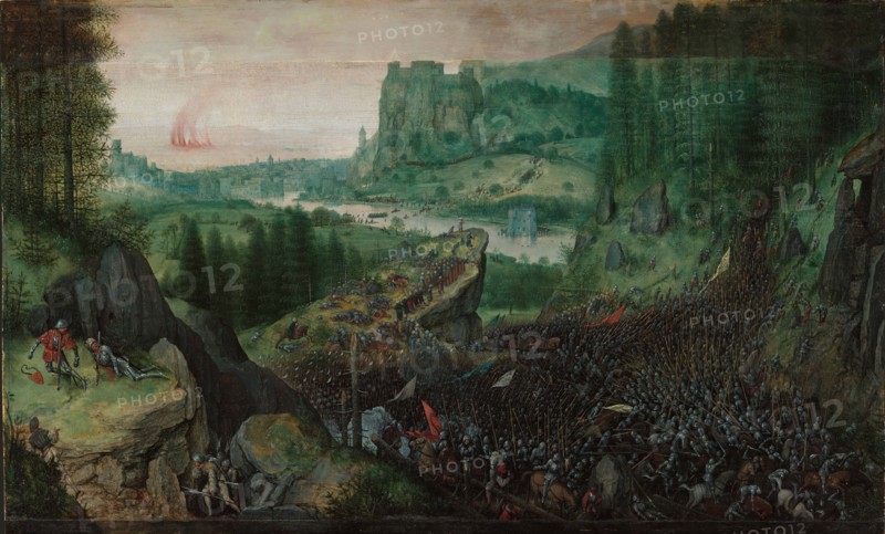 The Suicide of Saul, 1562. Creator: Bruegel (Brueghel); Pieter; the Elder (ca 1525-1569).