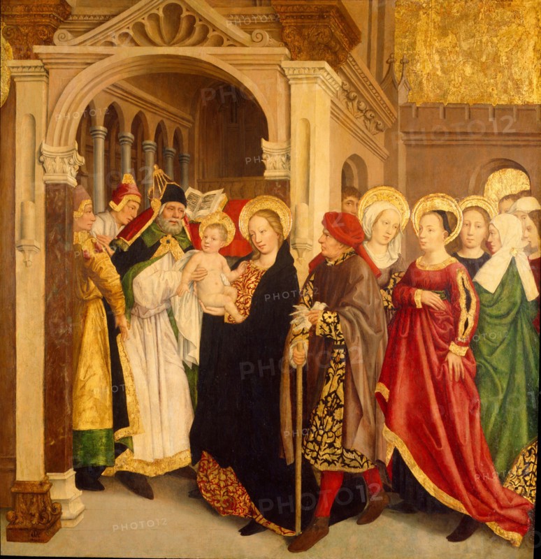The Presentation in the Temple. Purification of the Virgin, 1490. Creator: Lonhy; Antoine de (active 1446-1490).