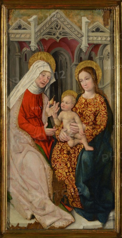The Virgin and Child with Saint Anne, 1480-1485. Creator: Lonhy; Antoine de (active 1446-1490).
