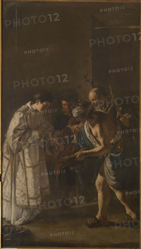 Saint Lawrence Distributing Alms , 1625-1626. Creator: Serodine; Giovanni (1594/1600-1630).
