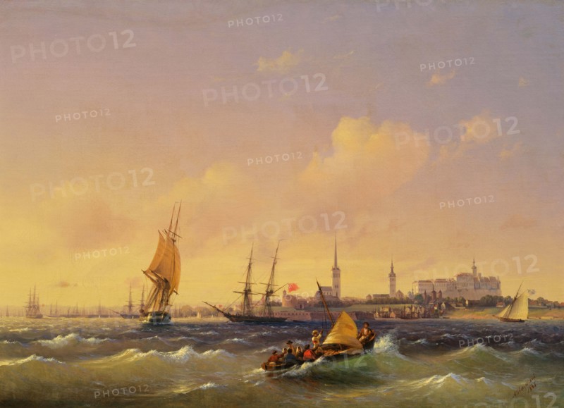 View of Reval, Estonia, 1845. Creator: Aivazovsky; Ivan Konstantinovich (1817-1900).