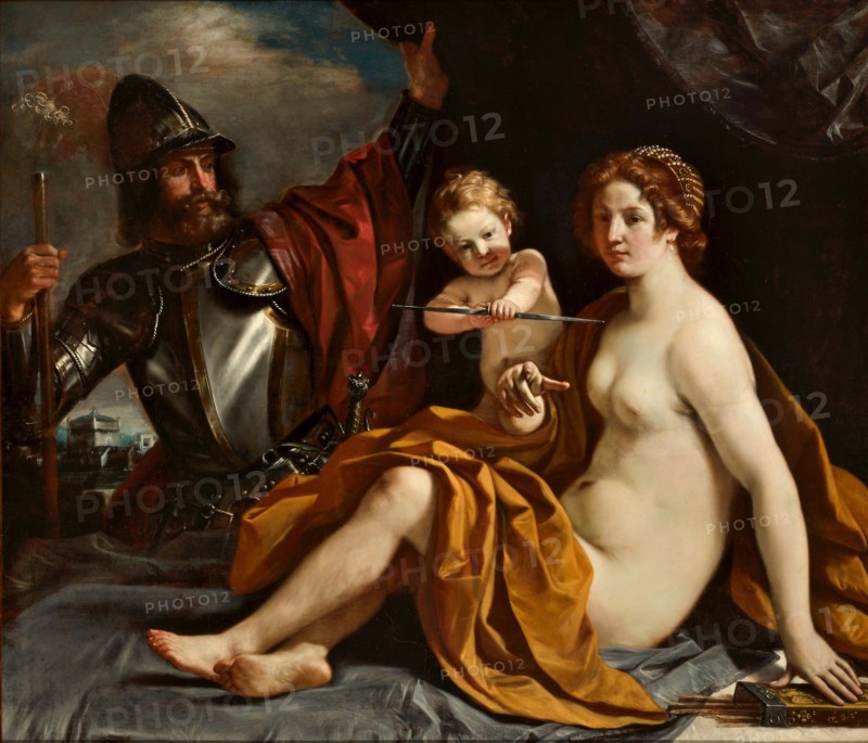 Mars and Venus, 1634. Creator: Guercino (1591-1666).