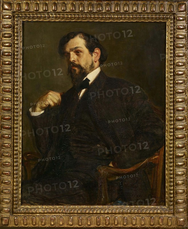 Portrait of the composer Claude Debussy (1862-1918), 1902. Creator: Blanche; Jacques-Émile (1861-1942).
