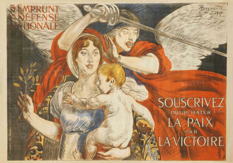 Souscrivez pour hater la Paix par la Victoire, 1917. Creator: Besnard; Paul-Albert (1849-1934).
