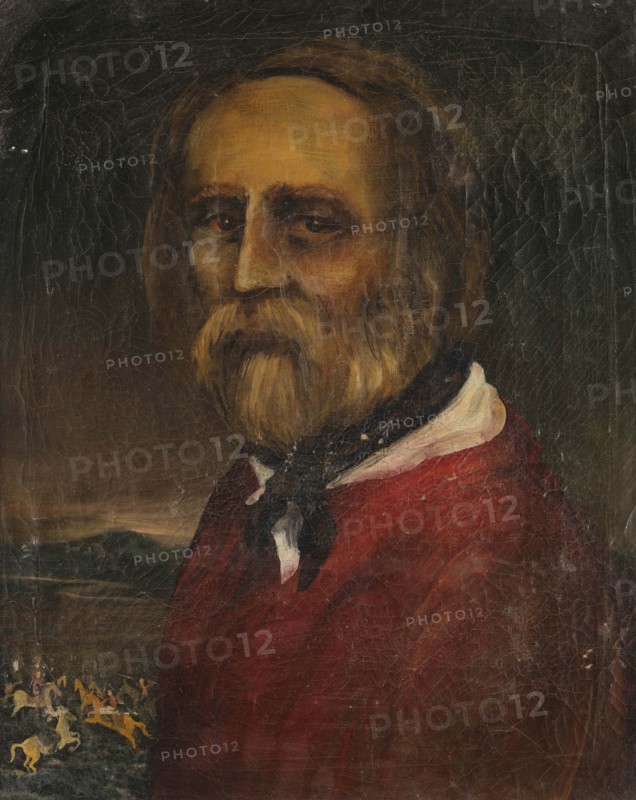 Portrait of Giuseppe Garibaldi (1807-1882), . Creator: Romero de Torres; Julio (1874-1930).