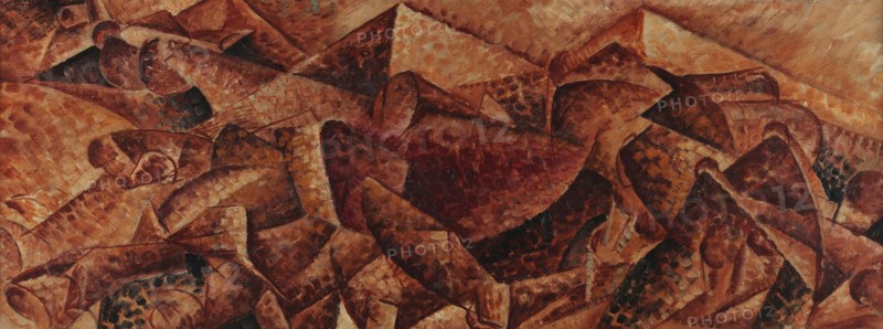 Dinamismo plastico - cavallo + caseggiato , 1915. Creator: Boccioni; Umberto (1882-1916).