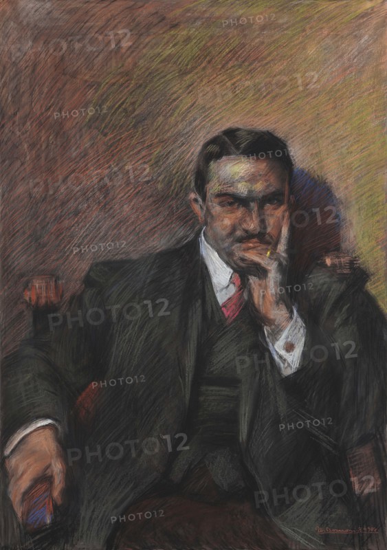 Portrait of Innocenzo Massimino, 1908. Creator: Boccioni; Umberto (1882-1916).