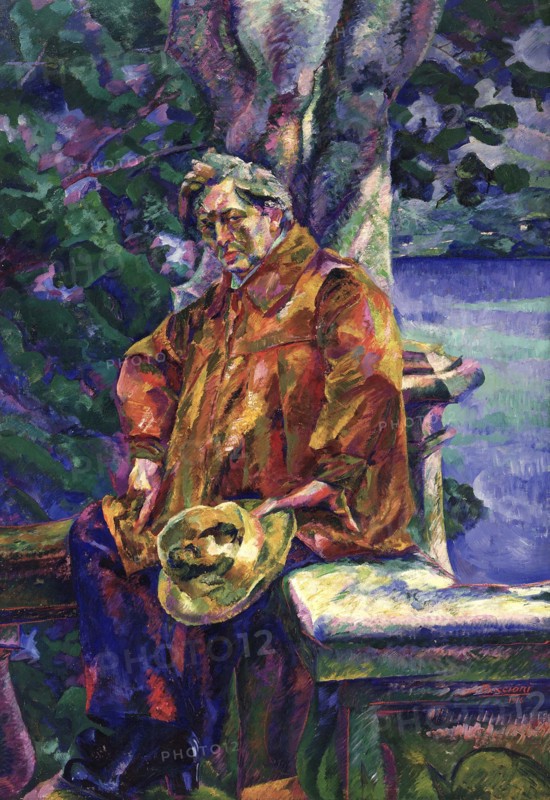 Portrait of Ferruccio Busoni, 1916. Creator: Boccioni; Umberto (1882-1916).