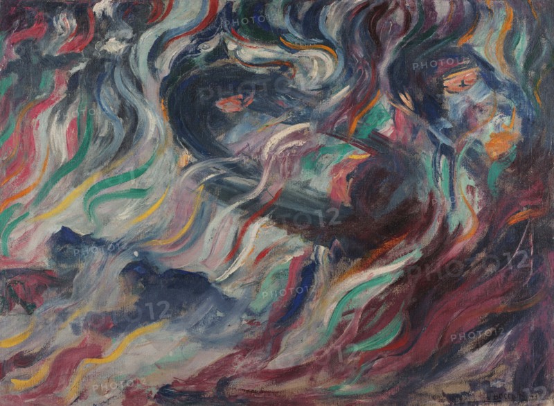 Stati d'animo I - Gli addii, 1911. Creator: Boccioni; Umberto (1882-1916).