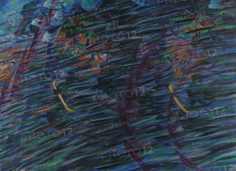 Stati d'animo - Quelli che vanno, 1911. Creator: Boccioni; Umberto (1882-1916).