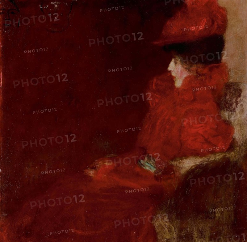 Dame im Fauteuil (Woman in Armchair), c1898. Creator: Klimt; Gustav (1862-1918).