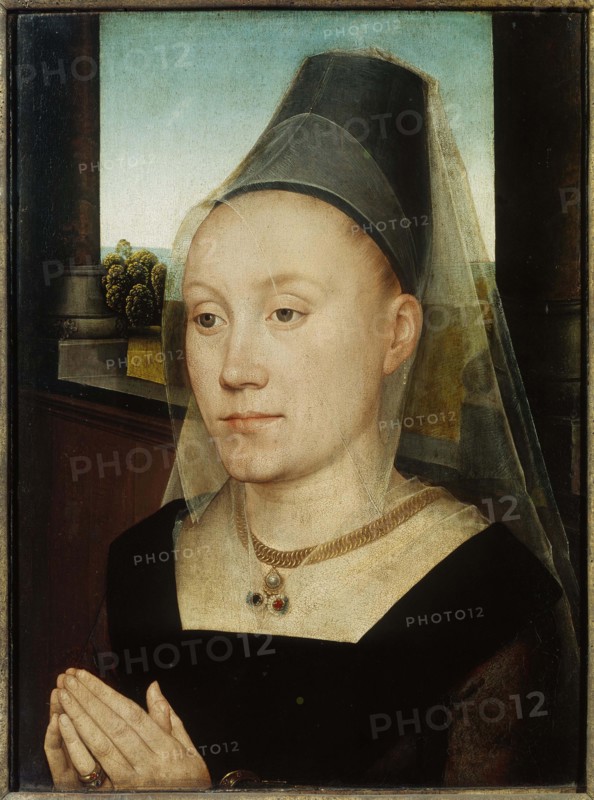 Portrait of Barbara van Vlaendenbergh, 1482. Creator: Memling; Hans (1433/40-1494).