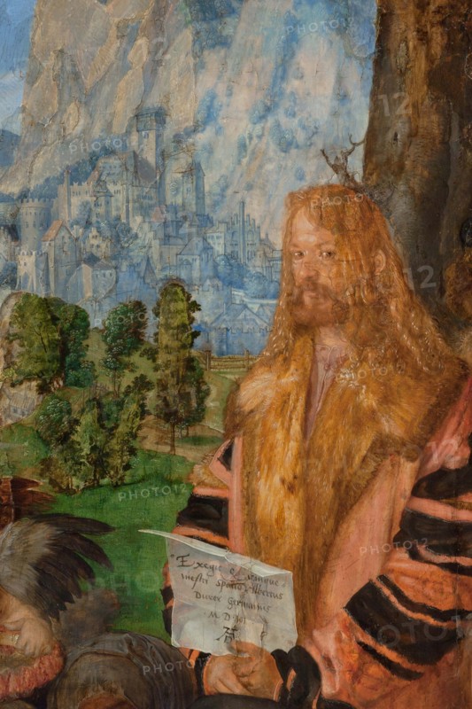 The Feast of the Rose Garlands, Detail: Self-portrait, 1506. Creator: Dürer; Albrecht (1471-1528).