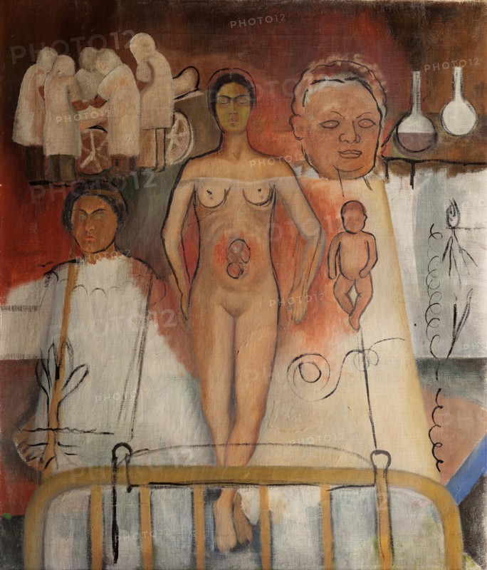 Frida and the Caesarean Operation or The Hospital, 1931. Creator: Kahlo; Frida (1907-1954).