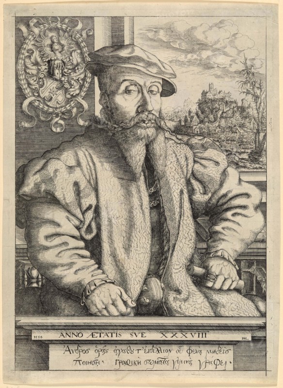 Portrait of Dr Georg von Roggenbach at the age of 38, 1554. Creator: Lautensack; Hans Sebald (1524-1563).