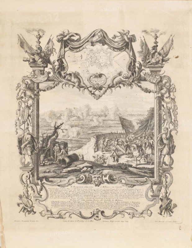 The Convention of Milan on March 1707, . Creator: Corvinus; Johann August (1683-1738).