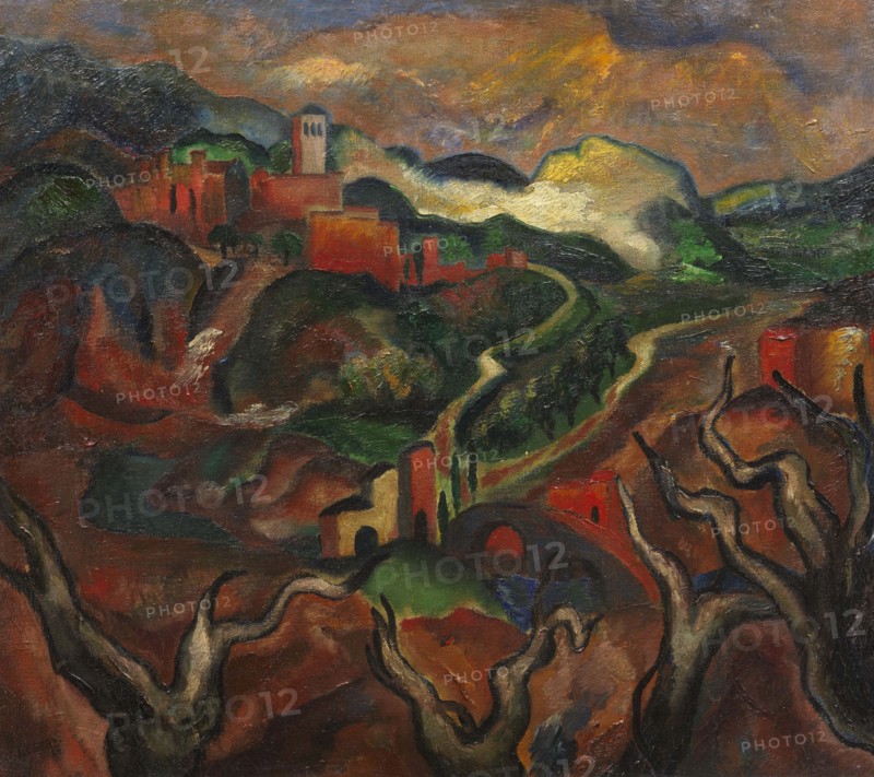 Road to Assisi, 1920. Creator: Eberz; Josef (1880-1942).