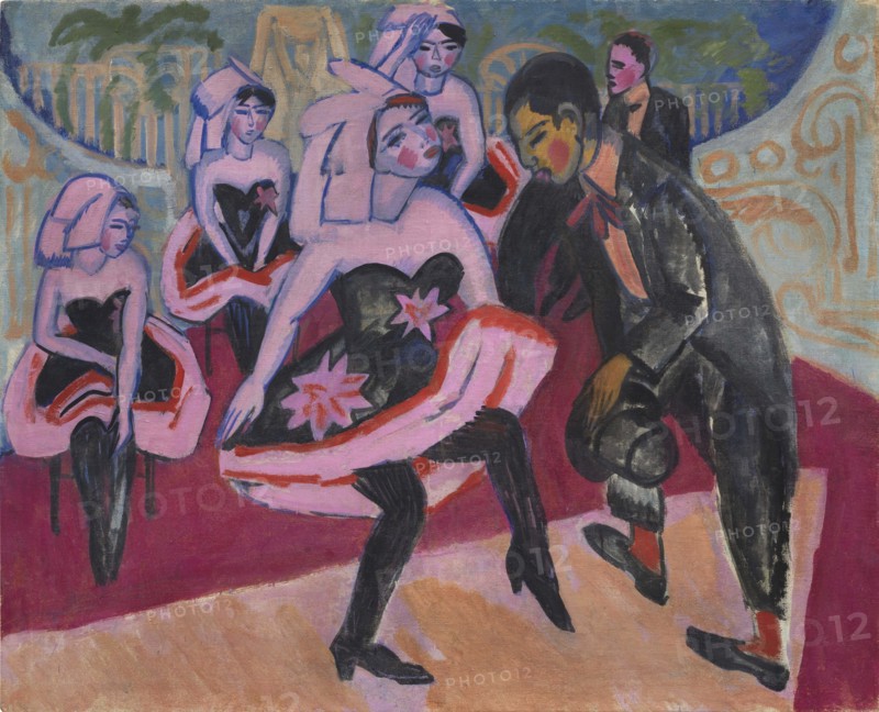 Dance in the variety show, 1911. Creator: Kirchner; Ernst Ludwig (1880-1938).