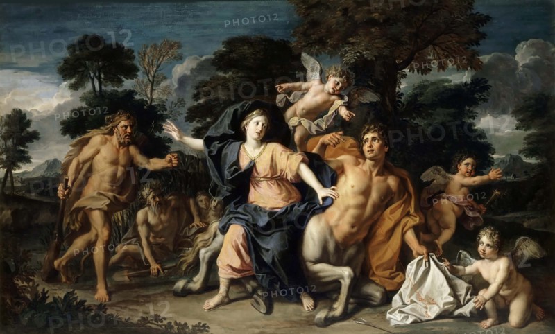 The Abduction of Deianeira by the Centaur Nessus, 1699. Creator: Coypel; Noël-Nicolas (1690-1734).