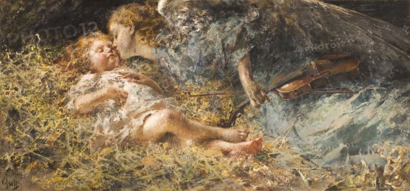 L'angelo musicante, 1900. Creator: Irolli; Vincenzo (1860-1949).